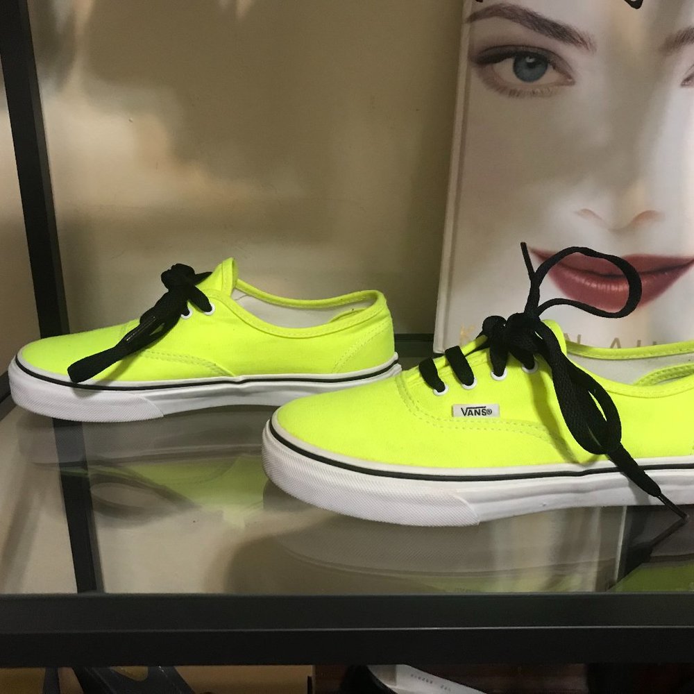 Neon Yellow Vans fits 5.5 (kids size 3.5)